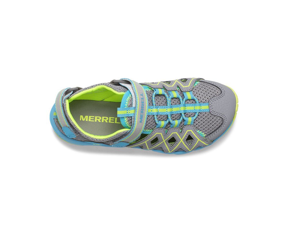 Merrell Hiking Shoes Grey/Mint - Hydro Moc Quench - Kids 48QBIZOCD